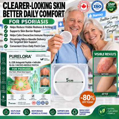 𝐏𝐔𝐑𝐄𝐋𝐎𝐑𝐀® 👩‍⚕️👩‍⚕️ 𝑰𝑳-23𝑹 𝑨𝒏𝒕𝒂𝒈𝒐𝒏𝒊𝒔𝒕 𝑷𝒆𝒑𝒕𝒊𝒅𝒆 + 𝑰𝒏𝒅𝒊𝒓𝒖𝒃𝒊𝒏 10-𝑰𝑵-1 𝑵𝒂𝒏𝒐 𝑴𝒊𝒄𝒓𝒐𝒏𝒆𝒆𝒅𝒍𝒆 𝑷𝒂𝒕𝒄𝒉 （𝑯𝒆𝒍𝒑𝒔 𝑹𝒆𝒅𝒖𝒄𝒆 𝑽𝒊𝒔𝒊𝒃𝒍𝒆 𝑹𝒆𝒅𝒏𝒆𝒔𝒔 & 𝑺𝒄𝒂𝒍𝒊𝒏𝒈, 𝑺𝒐𝒐𝒕𝒉𝒆 𝑫𝒓𝒚𝒏𝒆𝒔𝒔 & 𝑰𝒕𝒄𝒉𝒊𝒏𝒈, 𝑺𝒖𝒑𝒑𝒐𝒓𝒕 𝑯𝒆𝒂𝒍𝒕𝒉𝒊𝒆𝒓 𝑺𝒌𝒊𝒏 𝑪𝒆𝒍𝒍 𝑻𝒖𝒓𝒏𝒐𝒗𝒆𝒓 & 𝑺𝒌𝒊𝒏 𝑩𝒂𝒓𝒓𝒊𝒆𝒓 𝑹𝒆𝒑𝒂𝒊𝒓）