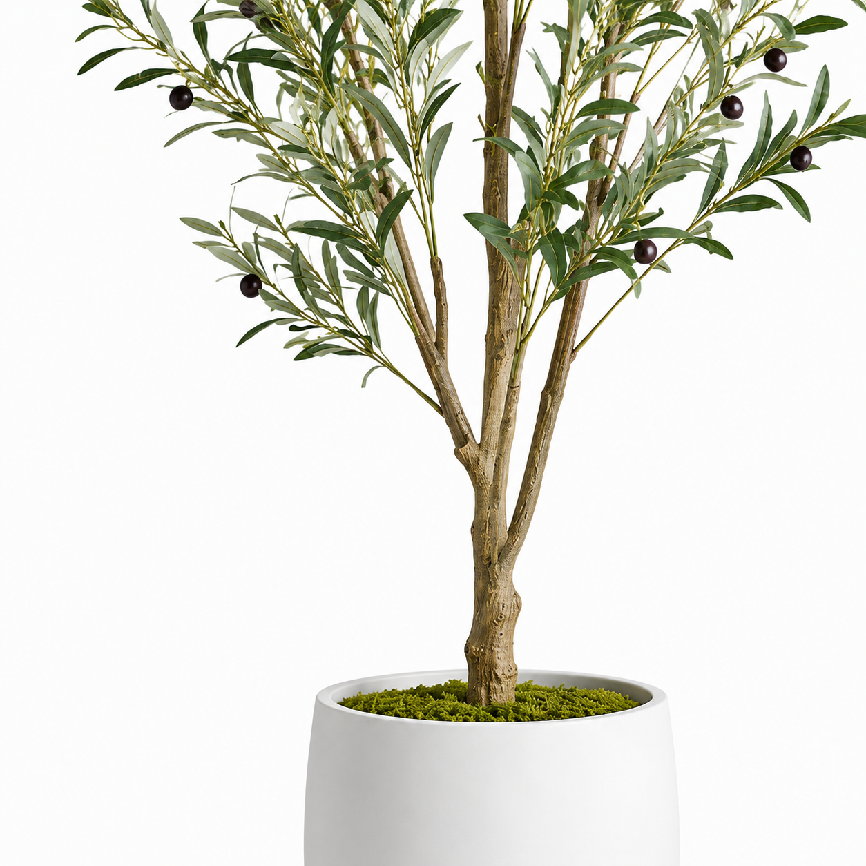 Agrsthme® Faux Olive Tree in White Planter