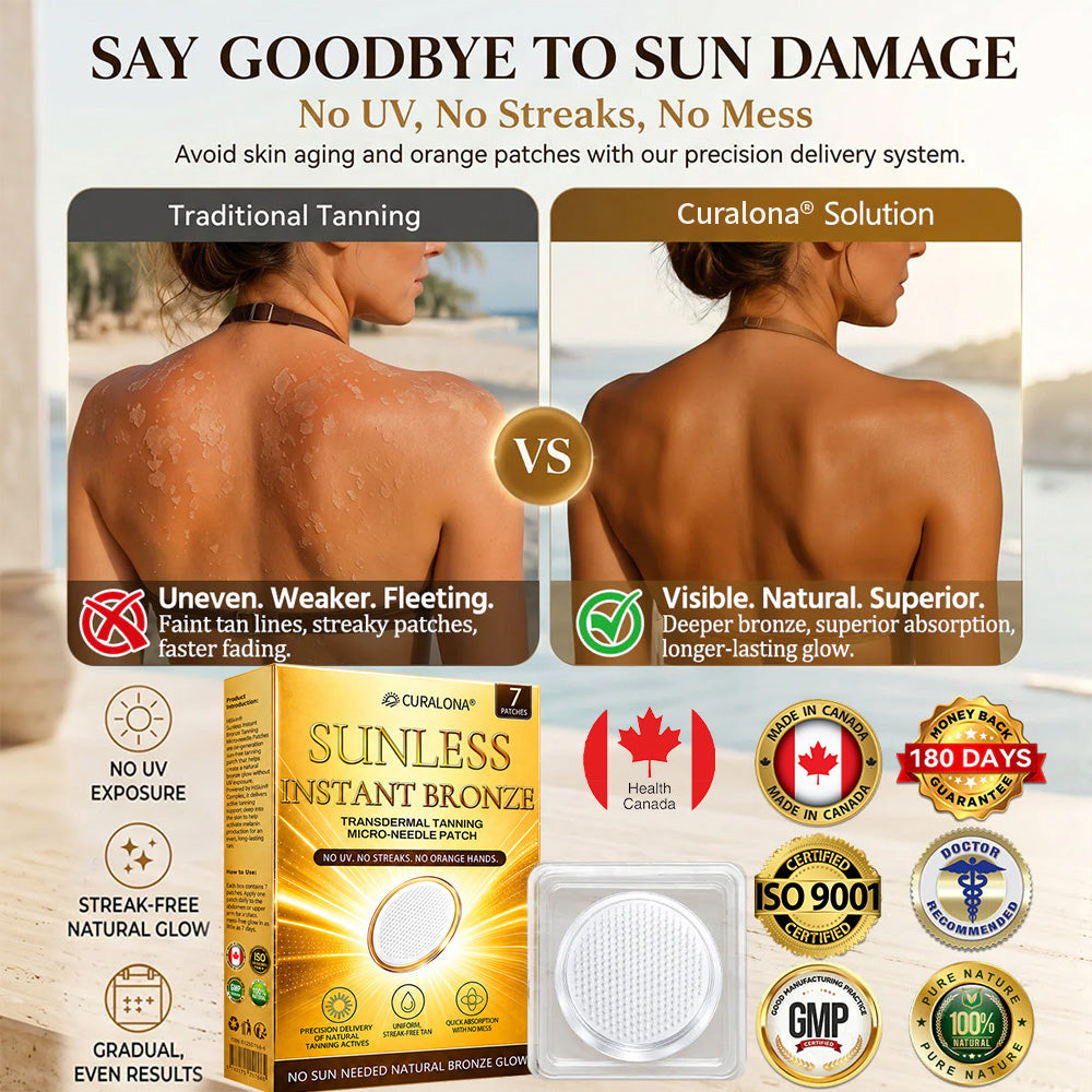 𝑶𝒇𝒇𝒊𝒄𝒊𝒂𝒍 𝑺𝒕𝒐𝒓𝒆 | ☀️☀️  Curalona® 𝐒𝐮𝐧𝐥𝐞𝐬𝐬 𝐈𝐧𝐬𝐭𝐚𝐧𝐭 𝐁𝐫𝐨𝐧𝐳𝐞 𝐓𝐚𝐧𝐧𝐢𝐧𝐠 𝐌𝐢𝐜𝐫𝐨𝐧𝐞𝐞𝐝𝐥𝐞 𝐏𝐚𝐭𝐜𝐡 🇨🇦 (𝐉𝐮𝐬𝐭 𝐨𝐧𝐜𝐞 𝐚 𝐝𝐚𝐲) 𝐕𝐢𝐬𝐢𝐛𝐥𝐞 𝐁𝐫𝐨𝐧𝐳𝐞 𝐆𝐥𝐨𝐰 𝐢𝐧 𝟕 𝐃𝐚𝐲𝐬 ✅ 𝐍𝐨 𝐔𝐕, 𝐍𝐨 𝐎𝐫𝐚𝐧𝐠𝐞, 𝐍𝐨 𝐒𝐭𝐫𝐞𝐚𝐤𝐬, 𝐍𝐨 𝐃𝐇𝐀, 𝐍𝐨 𝐌𝐞𝐬𝐬.
