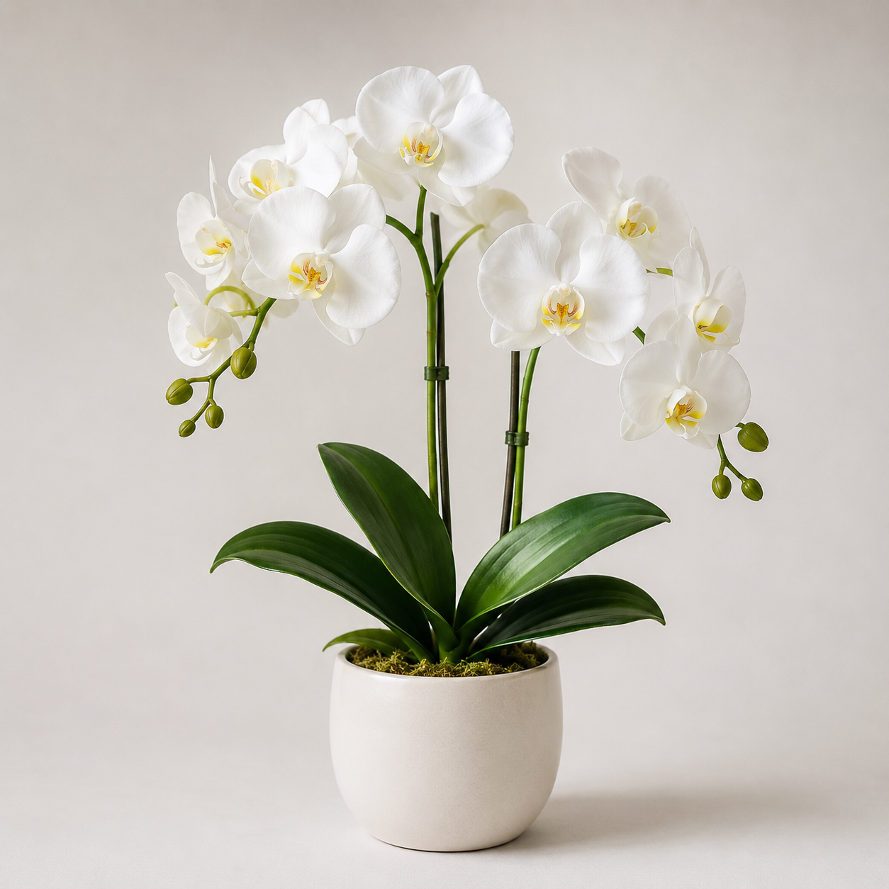Agrsthme® Faux Orchid Plant in Ceramic Pot
