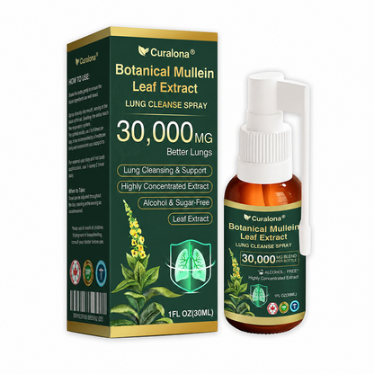 ✅ Official Canadian Flagship Store: Curalona® Mullein Leaf Extract Lung Cleansing Spray (👨‍⚕️ Directly targets COPD, asthma, chronic bronchitis, respiratory infections, lung cancer, sinusitis, and other lung-related conditions)