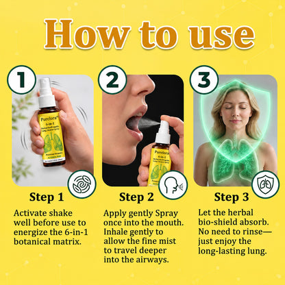 🍀🍀🐝🇨🇦 Official Store:𝐏𝐔𝐑𝐄𝐋𝐎𝐑𝐀®  6-in-1 Herbal BeePropolis Lung Cleanse Spray（👨‍⚕️Directly acts on COPD, asthma, chronic bronchitis (CB), respiratory infections, lung cancer, sinusitis, and other conditions🫁）