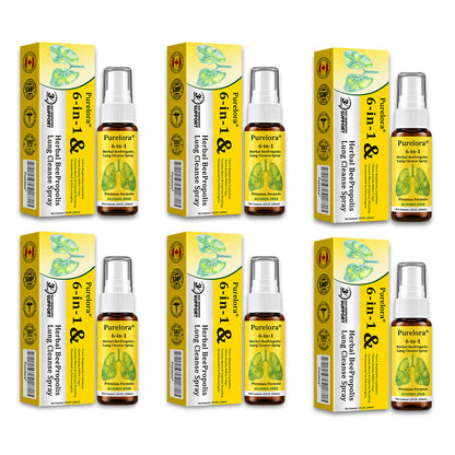 🍀🍀🐝🇨🇦 Official Store:𝐏𝐔𝐑𝐄𝐋𝐎𝐑𝐀®  6-in-1 Herbal BeePropolis Lung Cleanse Spray（👨‍⚕️Directly acts on COPD, asthma, chronic bronchitis (CB), respiratory infections, lung cancer, sinusitis, and other conditions🫁）