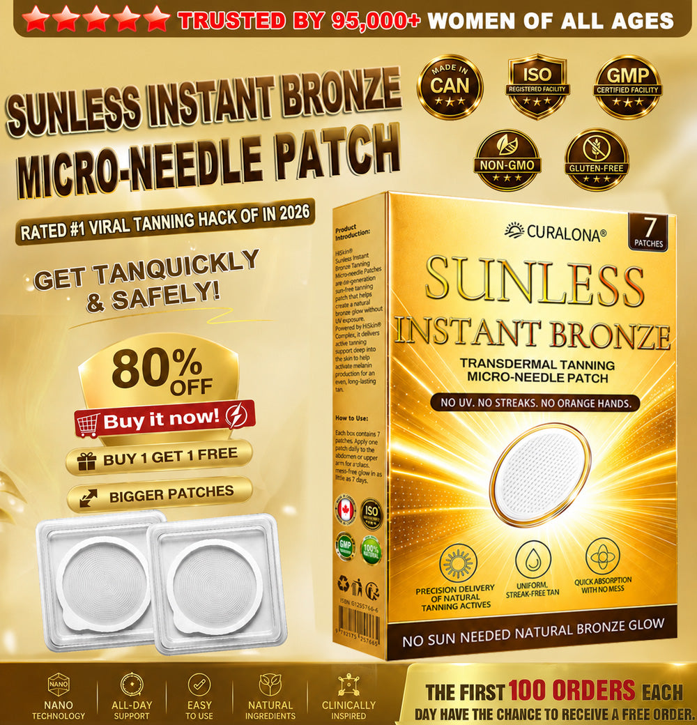 𝑶𝒇𝒇𝒊𝒄𝒊𝒂𝒍 𝑺𝒕𝒐𝒓𝒆 | ☀️☀️  Curalona® 𝐒𝐮𝐧𝐥𝐞𝐬𝐬 𝐈𝐧𝐬𝐭𝐚𝐧𝐭 𝐁𝐫𝐨𝐧𝐳𝐞 𝐓𝐚𝐧𝐧𝐢𝐧𝐠 𝐌𝐢𝐜𝐫𝐨𝐧𝐞𝐞𝐝𝐥𝐞 𝐏𝐚𝐭𝐜𝐡 🇨🇦 (𝐉𝐮𝐬𝐭 𝐨𝐧𝐜𝐞 𝐚 𝐝𝐚𝐲) 𝐕𝐢𝐬𝐢𝐛𝐥𝐞 𝐁𝐫𝐨𝐧𝐳𝐞 𝐆𝐥𝐨𝐰 𝐢𝐧 𝟕 𝐃𝐚𝐲𝐬 ✅ 𝐍𝐨 𝐔𝐕, 𝐍𝐨 𝐎𝐫𝐚𝐧𝐠𝐞, 𝐍𝐨 𝐒𝐭𝐫𝐞𝐚𝐤𝐬, 𝐍𝐨 𝐃𝐇𝐀, 𝐍𝐨 𝐌𝐞𝐬𝐬.