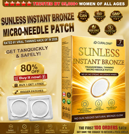 𝑶𝒇𝒇𝒊𝒄𝒊𝒂𝒍 𝑺𝒕𝒐𝒓𝒆 | ☀️☀️  Curalona® 𝐒𝐮𝐧𝐥𝐞𝐬𝐬 𝐈𝐧𝐬𝐭𝐚𝐧𝐭 𝐁𝐫𝐨𝐧𝐳𝐞 𝐓𝐚𝐧𝐧𝐢𝐧𝐠 𝐌𝐢𝐜𝐫𝐨𝐧𝐞𝐞𝐝𝐥𝐞 𝐏𝐚𝐭𝐜𝐡 🇨🇦 (𝐉𝐮𝐬𝐭 𝐨𝐧𝐜𝐞 𝐚 𝐝𝐚𝐲) 𝐕𝐢𝐬𝐢𝐛𝐥𝐞 𝐁𝐫𝐨𝐧𝐳𝐞 𝐆𝐥𝐨𝐰 𝐢𝐧 𝟕 𝐃𝐚𝐲𝐬 ✅ 𝐍𝐨 𝐔𝐕, 𝐍𝐨 𝐎𝐫𝐚𝐧𝐠𝐞, 𝐍𝐨 𝐒𝐭𝐫𝐞𝐚𝐤𝐬, 𝐍𝐨 𝐃𝐇𝐀, 𝐍𝐨 𝐌𝐞𝐬𝐬.