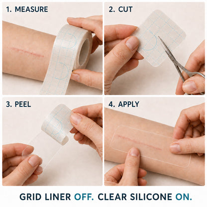 ✨💯Purelora® SILICONE SCAR THERAPY ROLL Help Soften, Flatten & Improve the Appearance of Raised Scars