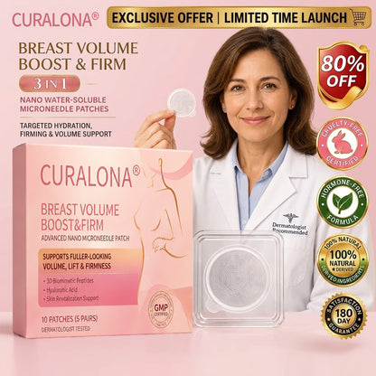 💥Curalona® 👩‍⚕️ Targeted Breast Enhancement Advanced Nano Microneedle Patch💃