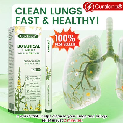 Curalona® Botanical LungCare Mullein Diffuser——Clear away congested mucus in 7 days and restore smooth breathing!
