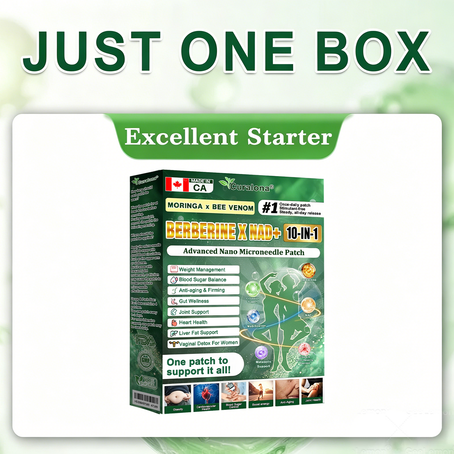 Official Canadian Store 🇨🇦  | 🧑‍⚕️🩺 Curalona® Moringa · Berberine × NAD+ 𝟏𝟎-𝐢𝐧-𝟏 𝐀𝐝𝐯𝐚𝐧𝐜𝐞𝐝 𝐍𝐚𝐧𝐨 𝐌𝐢𝐜𝐫𝐨𝐧𝐞𝐞𝐝𝐥𝐞 𝐏𝐚𝐭𝐜𝐡 — 𝐎𝐧𝐜𝐞 𝐃𝐚𝐢𝐥𝐲, 𝐕𝐢𝐬𝐢𝐛𝐥𝐞 𝐑𝐞𝐬𝐮𝐥𝐭𝐬 𝐢𝐧 𝟕 𝐃𝐚𝐲𝐬