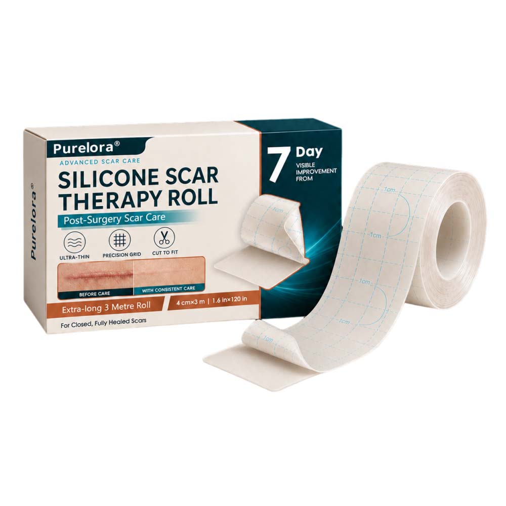 ✨💯Purelora® SILICONE SCAR THERAPY ROLL Help Soften, Flatten & Improve the Appearance of Raised Scars