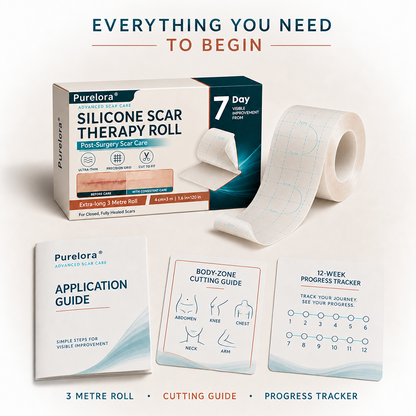 ✨💯Purelora® SILICONE SCAR THERAPY ROLL Help Soften, Flatten & Improve the Appearance of Raised Scars