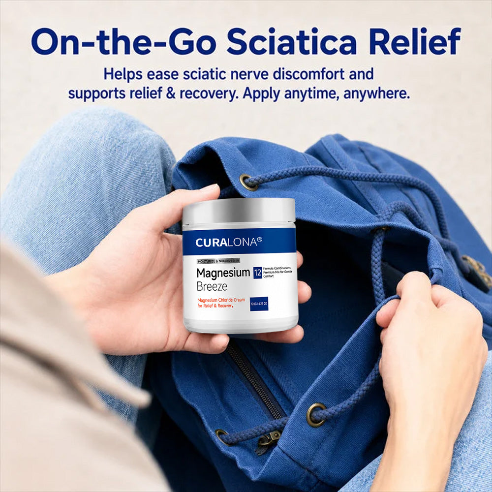 Curalona® Magnesium Chloride Cream | Relieve sciatica in just 15 minutes!