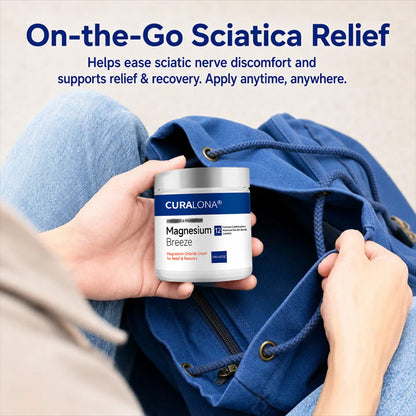 Curalona® Magnesium Chloride Cream | Relieve sciatica in just 15 minutes!