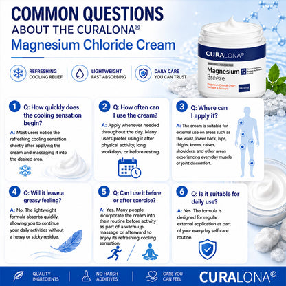 Curalona® Magnesium Chloride Cream | Relieve sciatica in just 15 minutes!
