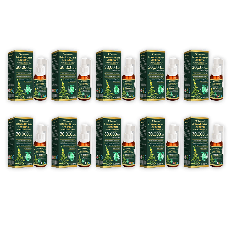 ✅ Official Canadian Flagship Store: Curalona® Mullein Leaf Extract Lung Cleansing Spray (👨‍⚕️ Directly targets COPD, asthma, chronic bronchitis, respiratory infections, lung cancer, sinusitis, and other lung-related conditions)