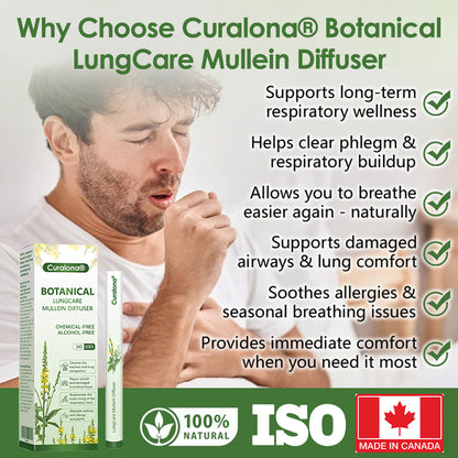 Curalona® Botanical LungCare Mullein Diffuser——Clear away congested mucus in 7 days and restore smooth breathing!