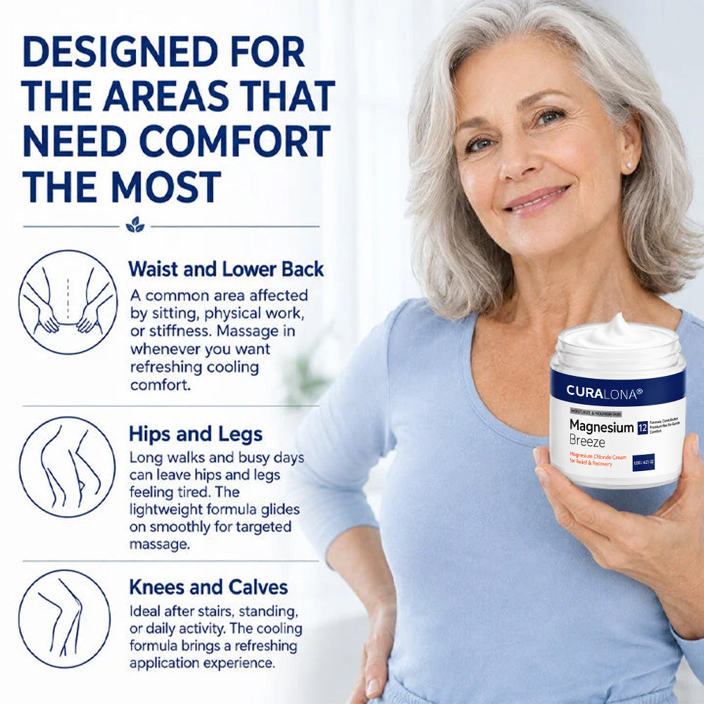 Curalona® Magnesium Chloride Cream | Relieve sciatica in just 15 minutes!