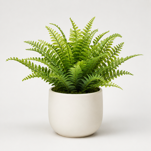 Agrsthme® Small Artificial Fern in Ceramic Pot